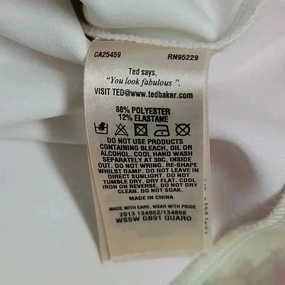 Ted Baker Quaro Rose On Canvas, Neoprene - Picture 10 of 11